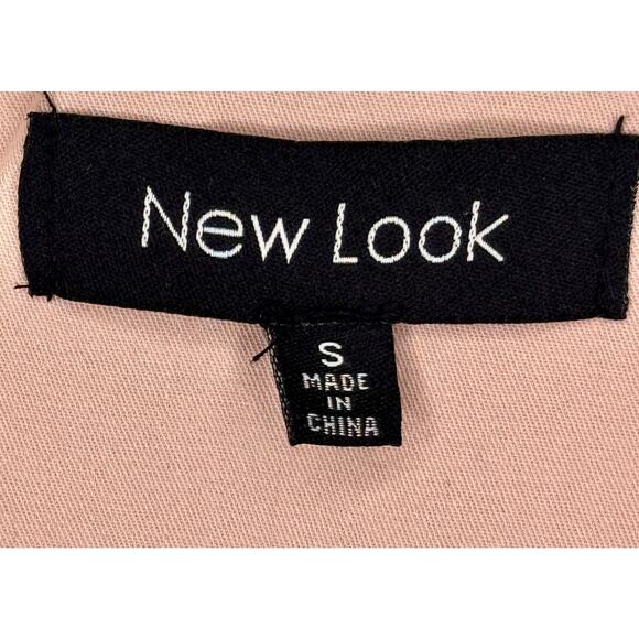 New Look Pale Pink Cotton Drawstring Waist w/ Pockets and Hood Jacket Size S - Picture 4 of 6